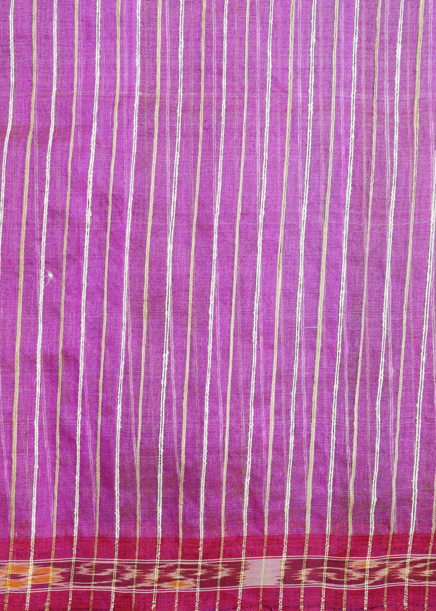Pink Orissa Net Pure Silk Handloom Saree