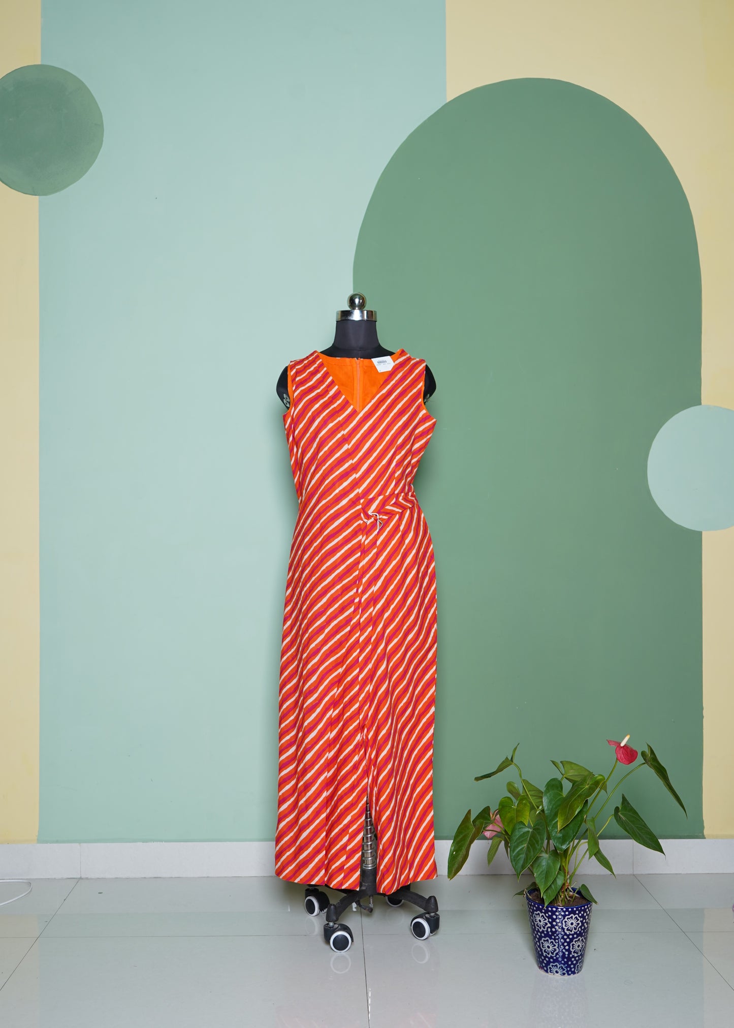 Mul Cotton Striped Jumpsuit