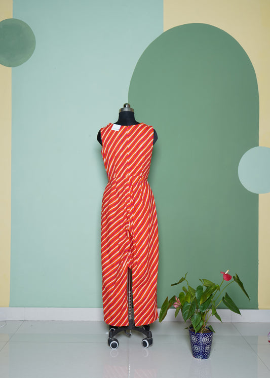 Mul Cotton Striped Jumpsuit
