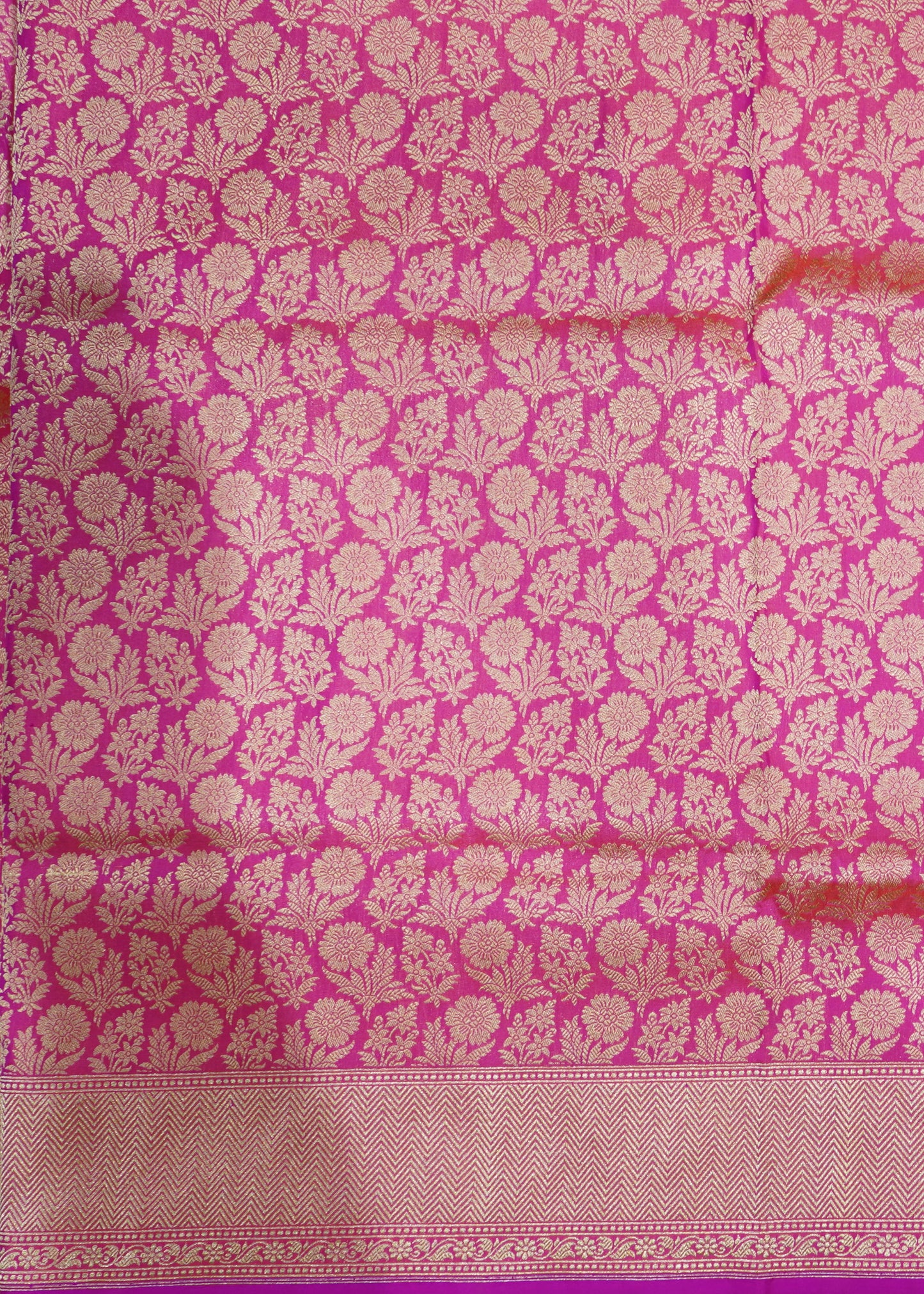 Pink Banaras Tanchui Jamawaar Katan Pure Silk Saree