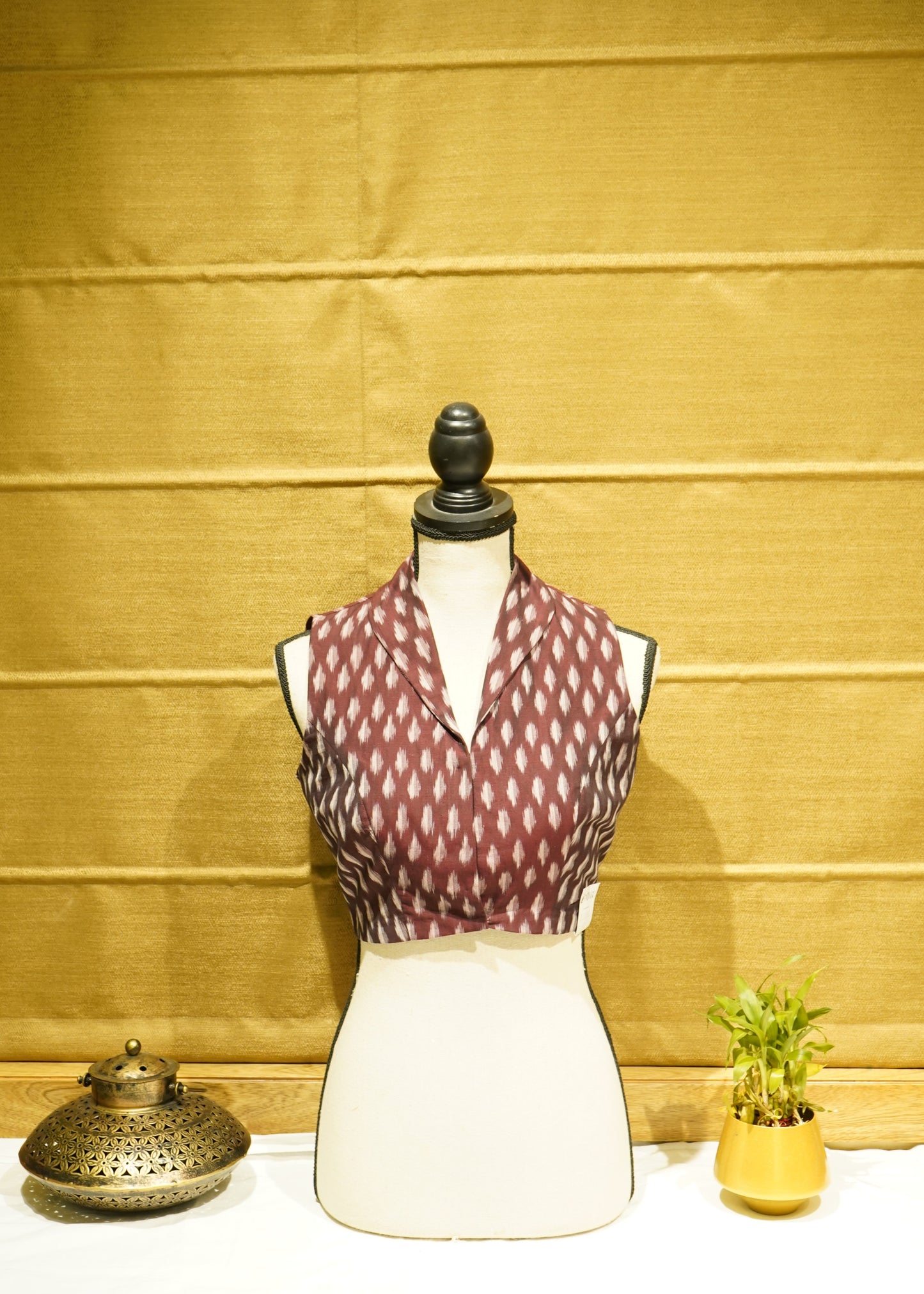 Ikkat Pochampally Cotton Blouse