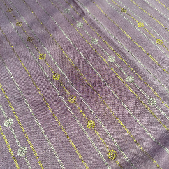 Light Purple Venkatagiri Pure Silk Handloom Saree