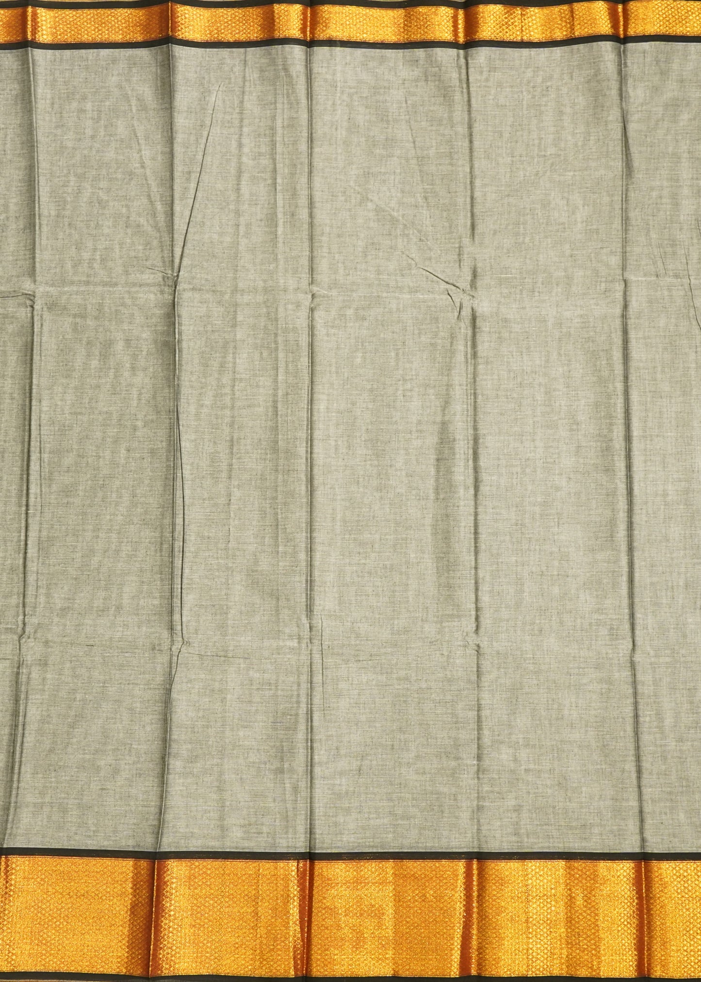 Gray Narayanpet Pure Cotton Handloom Saree