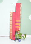 Red Narayanpet Pure Cotton Handloom Saree