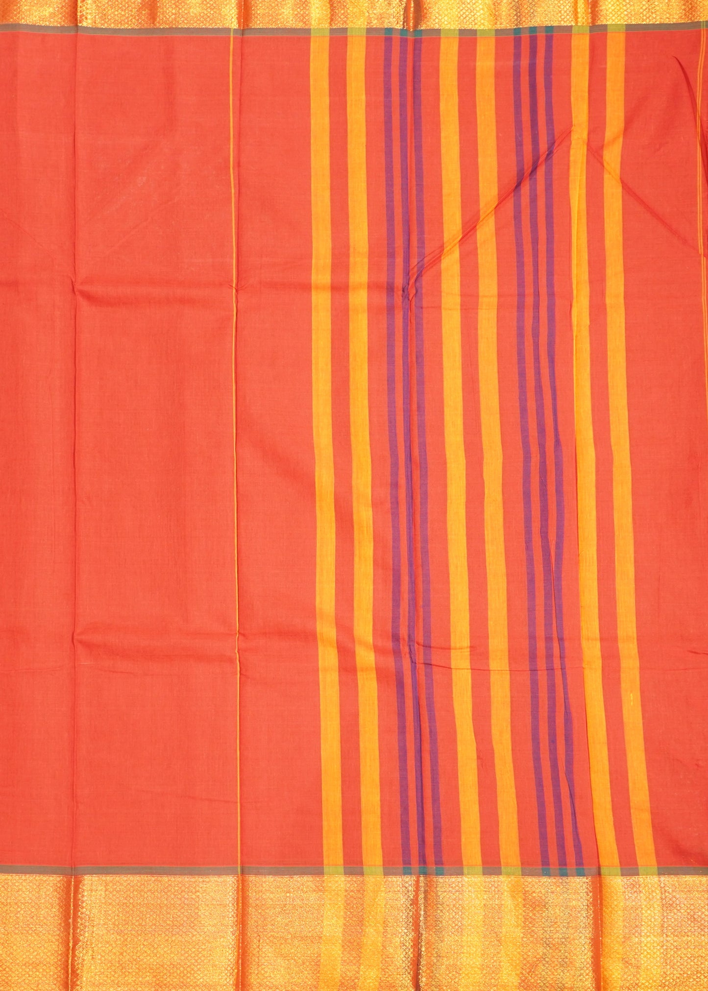Red Narayanpet Pure Cotton Handloom Saree