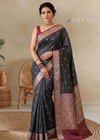 Black Banaras Katan Silk Saree