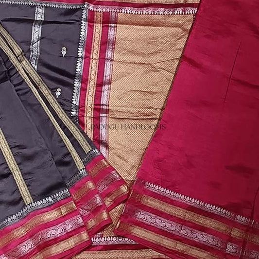 Black Banaras Pure Silk Handloom Saree