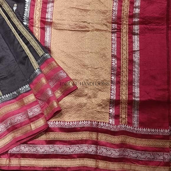 Black Banaras Pure Silk Handloom Saree