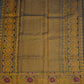 Rama Blue Gadwal Zari Buti  Pure Silk Handloom Saree