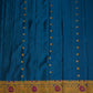 Rama Blue Gadwal Zari Buti  Pure Silk Handloom Saree