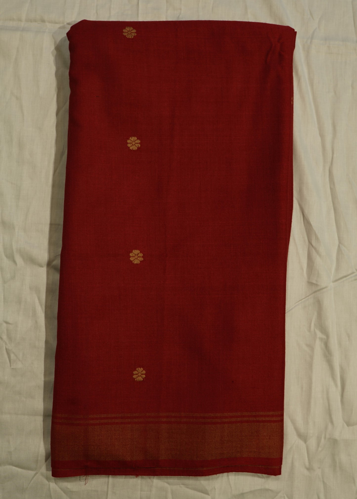 Marron Eri Silk Pure Handloom Saree