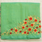 Light Green Mangalagiri Pattu Border Pure Silk Handloom Saree