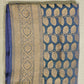 Parrot Blue Banaras All over Zari Pure Silk Handllom