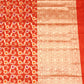 Red Banaras Katan Silk All Over Buti Handloom Saree