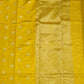 Gold Yellow Chanderi Zari buti  Pure Silk Handloom Saree