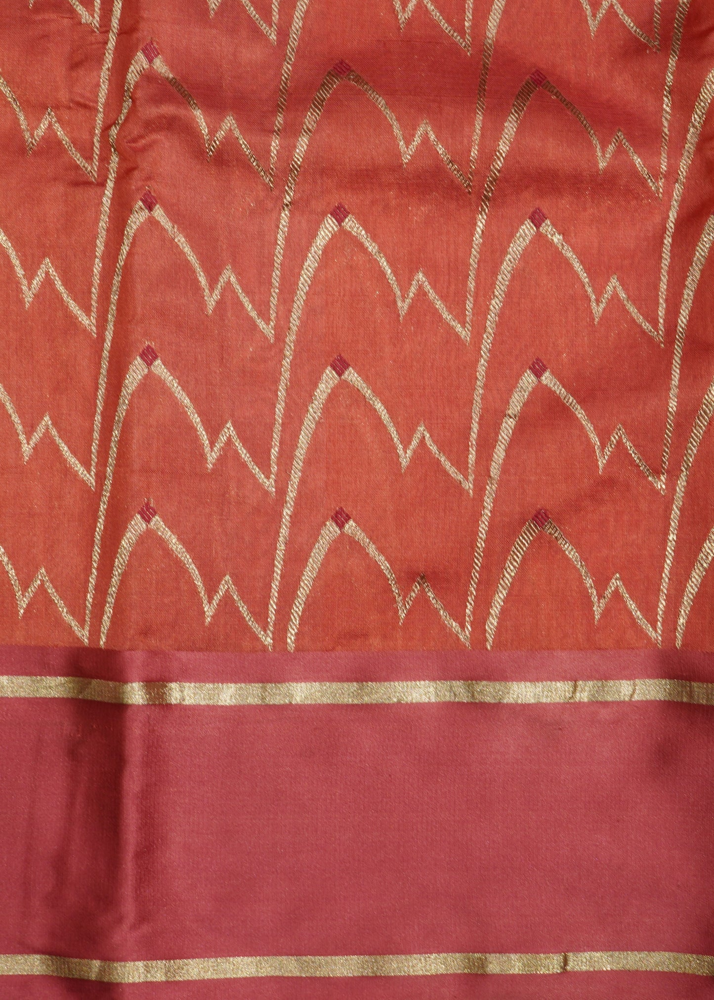 Pink Chanderi All over  Zari Buti Pure Silk Handloom Saree