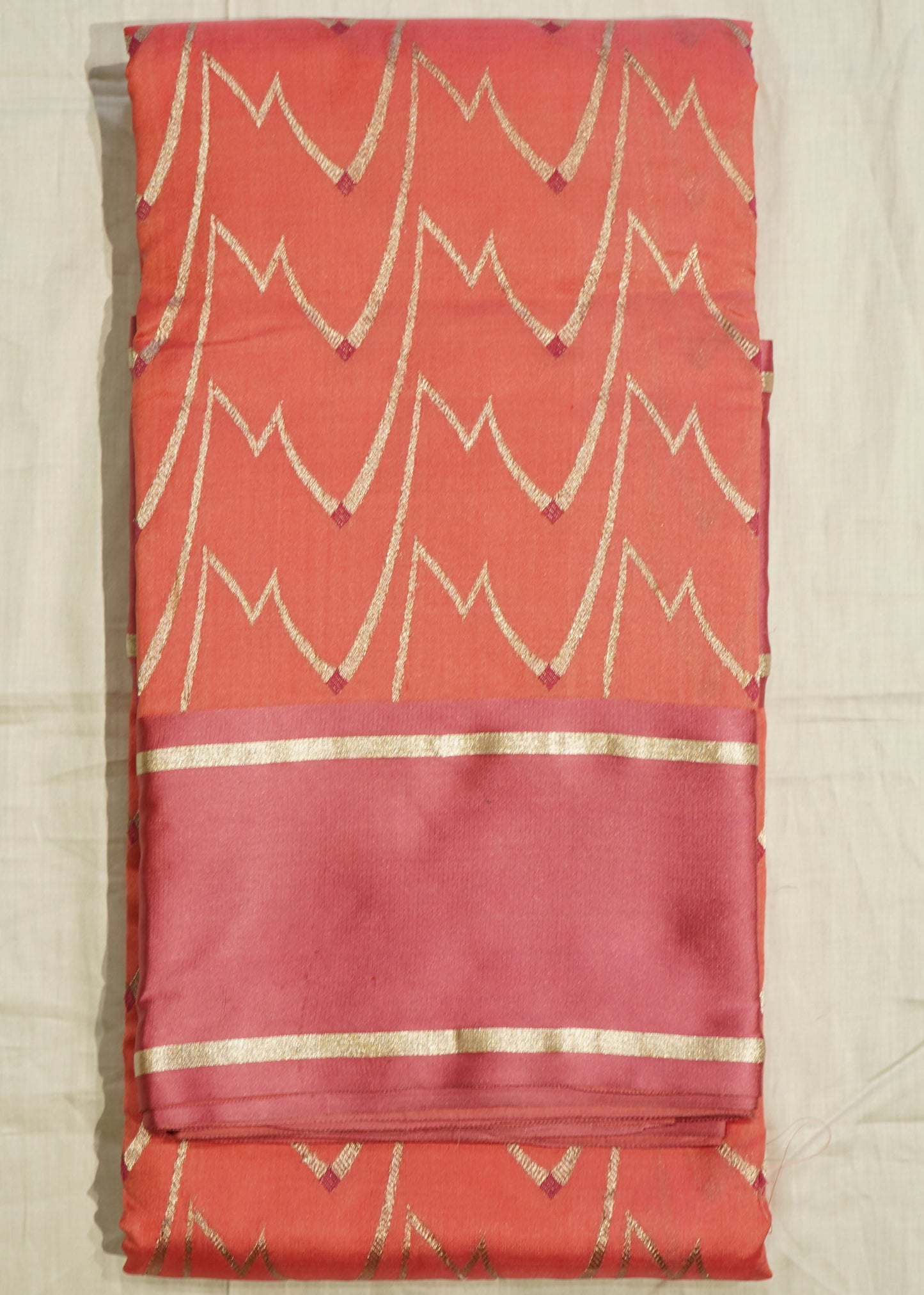 Pink Chanderi All over  Zari Buti Pure Silk Handloom Saree