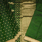 Green Chanderi  Zari Buti Pure Silk Handloom Saree