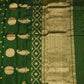 Green Chanderi  Zari Buti Pure Silk Handloom Saree