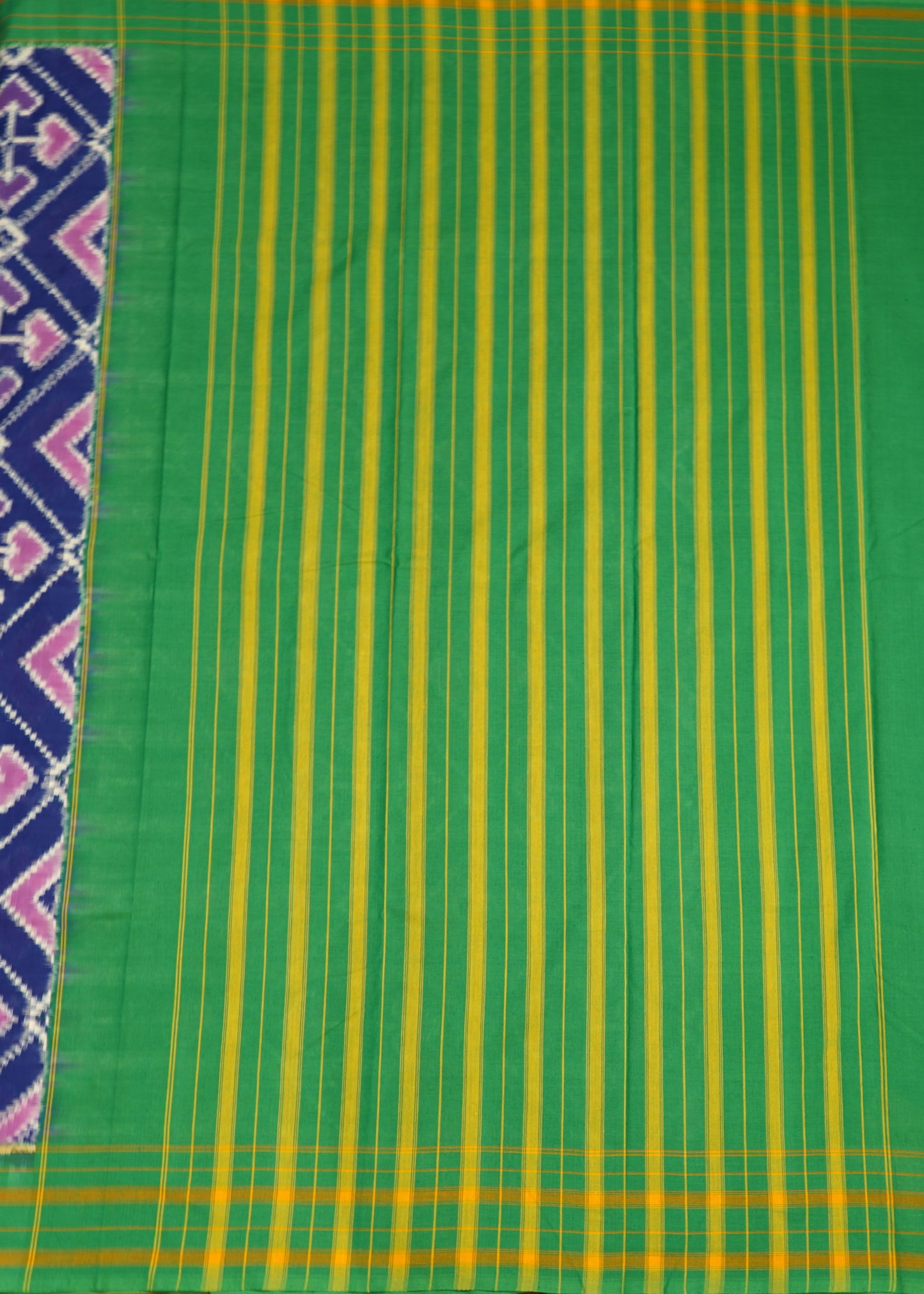 Blue Pochampally Ikkat Patola Handloom Saree