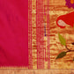 Dark Pink Paithani Pure Silk Handloom Saree