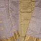 Lavender Chanderi Zari buti  Pure Silk Handloom Saree