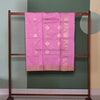 Baby Pink Chanderi Cotton Silk Pure Handloom Saree