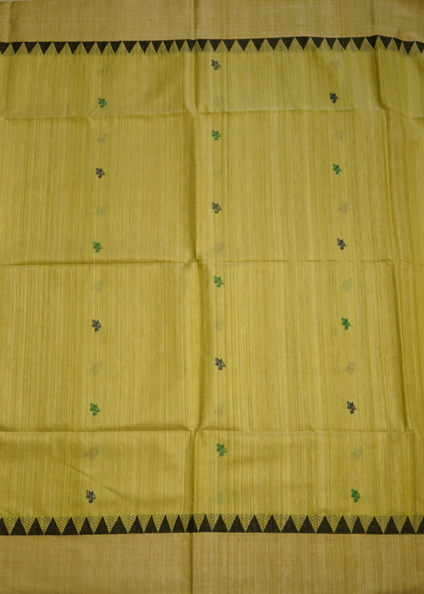 Light Jade Bengal Tussar Gicha Pure Silk Handloom Saree