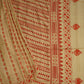 Cream Bengal Tussar Gicha Kantha Pure Silk Handloom Saree