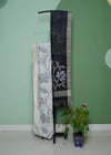 Black And White Bengal Tussar Gicha Pure Silk Handloom Saree