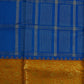 Blue Venkatagiri Box Checks Pure Silk Handloom Saree