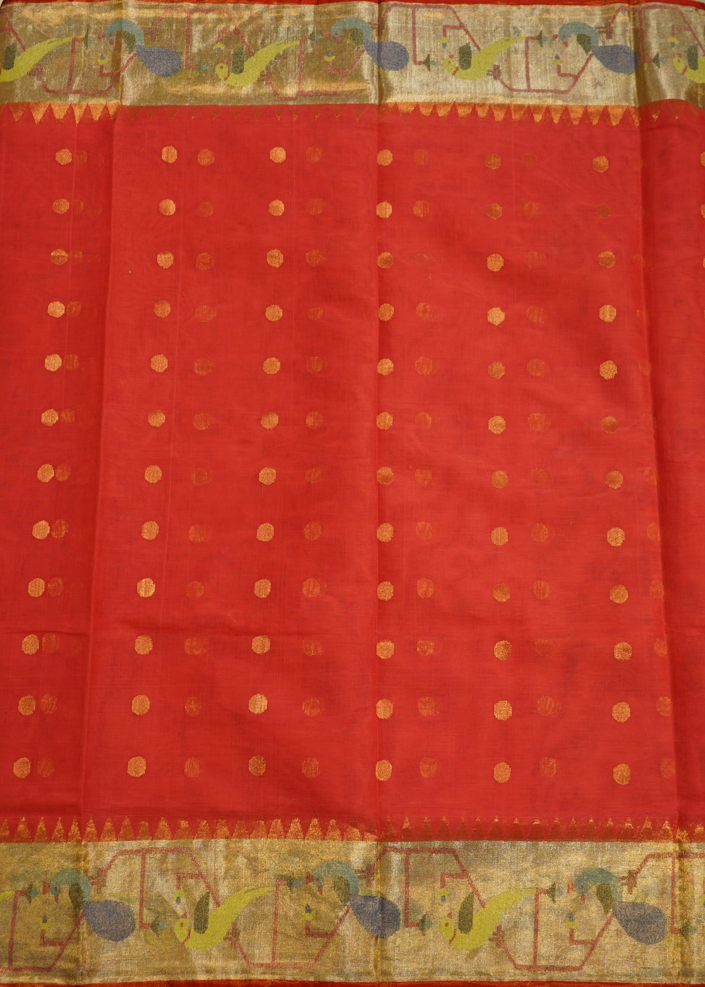 Onion Pink Ponduru Tissue Pure Cotton Handloom Saree