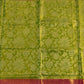 Parrot Green Kanchi All over Tissue Pure Silk Handloom Saree