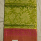 Parrot Green Kanchi All over Tissue Pure Silk Handloom Saree