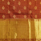 Red Kanchi Checks Zari Buti Pure Silk Handloom Saree