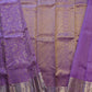 Lavender Kanchi All Over Zari Pure Silk Handloom Saree