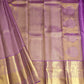 Violet Kanchi Checks All Over Zari Pure Silk Handloom Saree