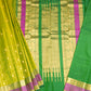 Green Kanchi Checks All over Zari Buti Pure Silk Handloom Saree