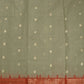 Light Gray Ponduru All over  Zari Buti Pure Cotton Handloom Saree