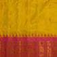 Yellow Gadwal Zari Buti Pure Silk Handloom Saree