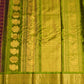 Wine Gadwal All Over Checks Zari Buti Big Zari Border Pure Silk Handloom Saree