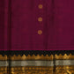 Dark Violet Gadwal Zari Buti Pure Silk Handloom Saree