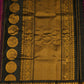 Dark Violet Gadwal Zari Buti Pure Silk Handloom Saree