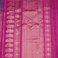 Rama Blue Gadwal Silver  Buti  Pure Silk Handloom Saree