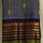 Light Lavender Gadwal Zari Buti  Pure Silk Handloom Saree