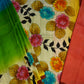 Multi Colour Bengal Tussar Silk Pure Handloom Saree