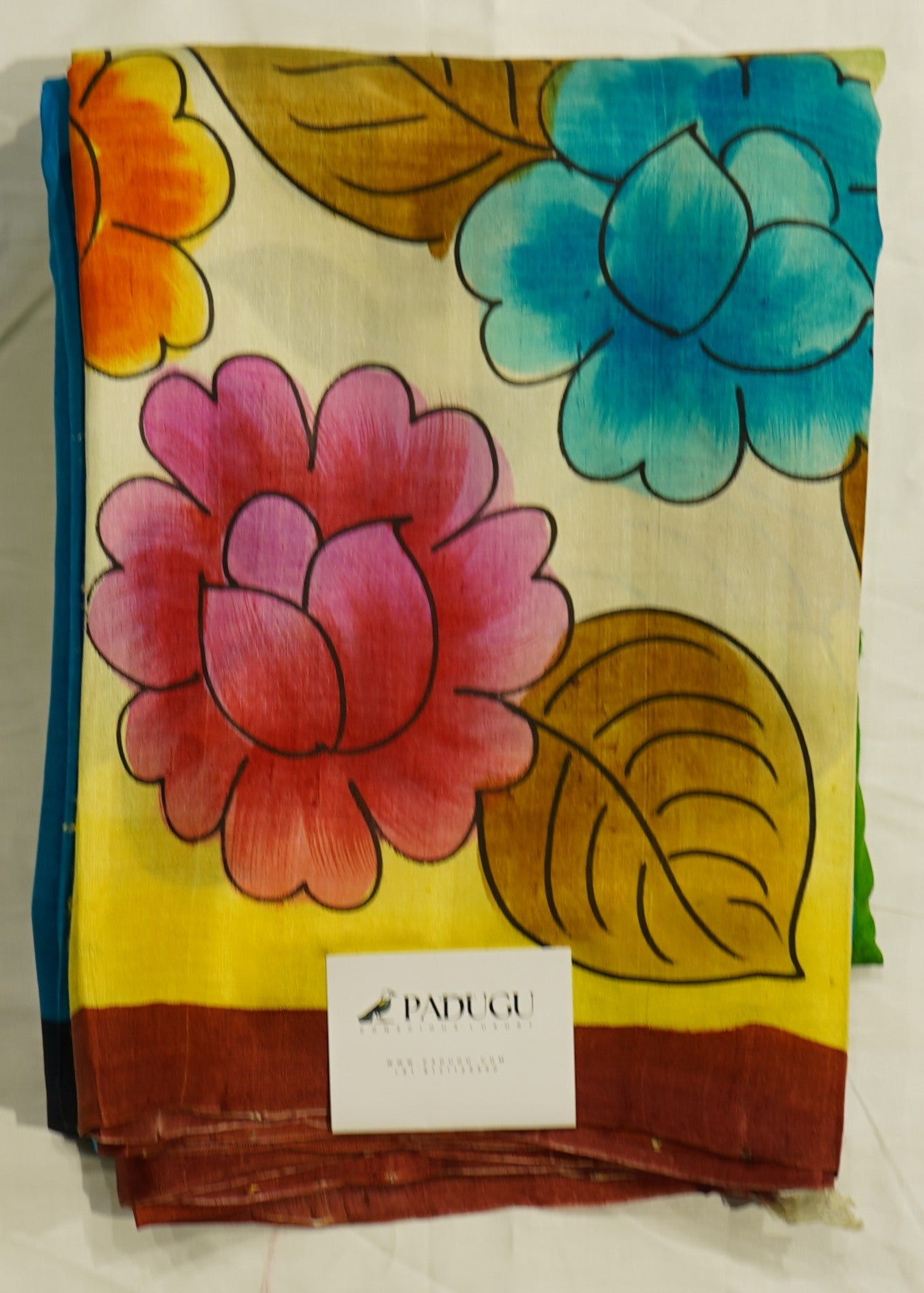 Multi Colour Bengal Tussar Silk Pure Handloom Saree