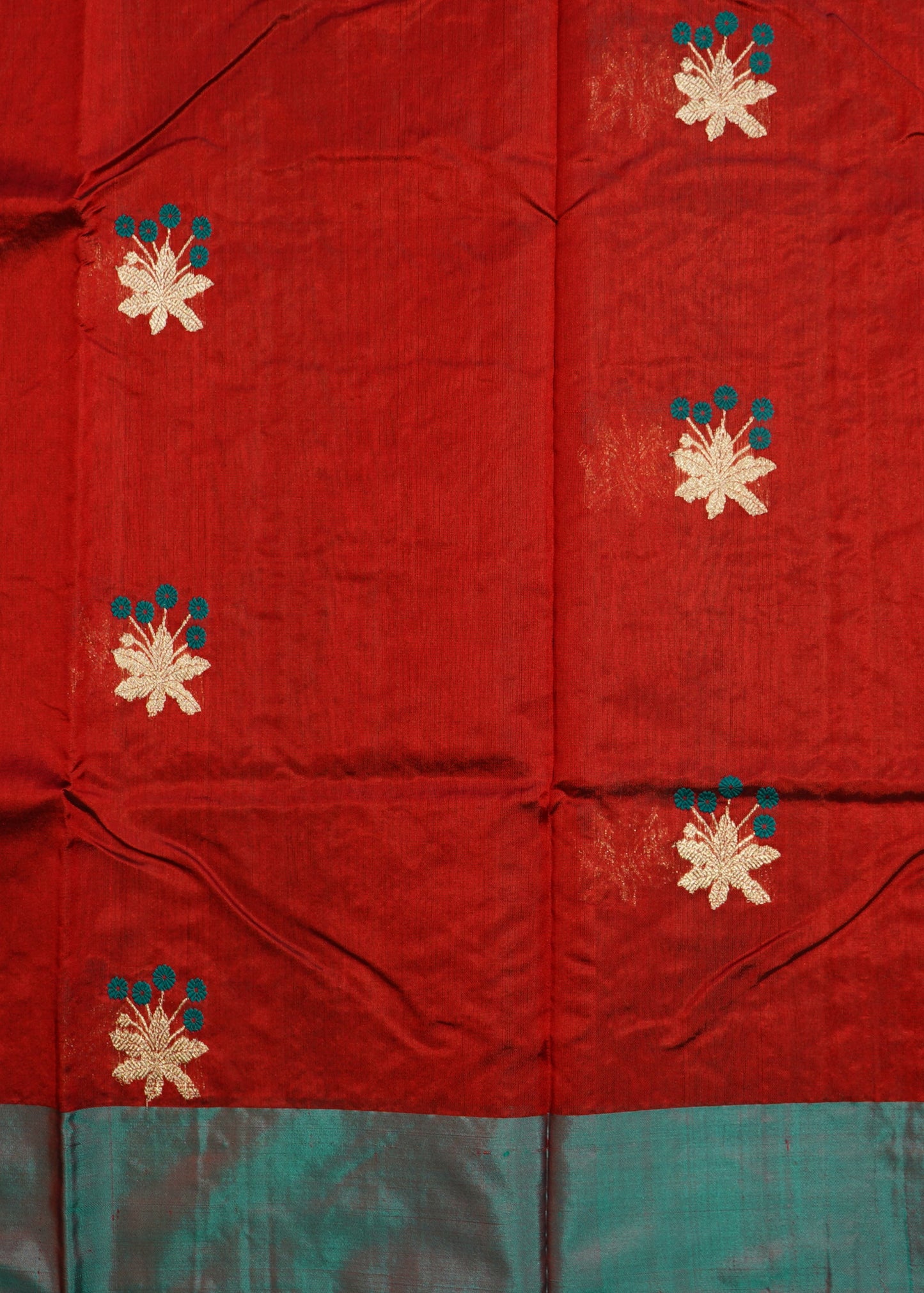 Maroon Chanderi Pure Silk Handloom Saree