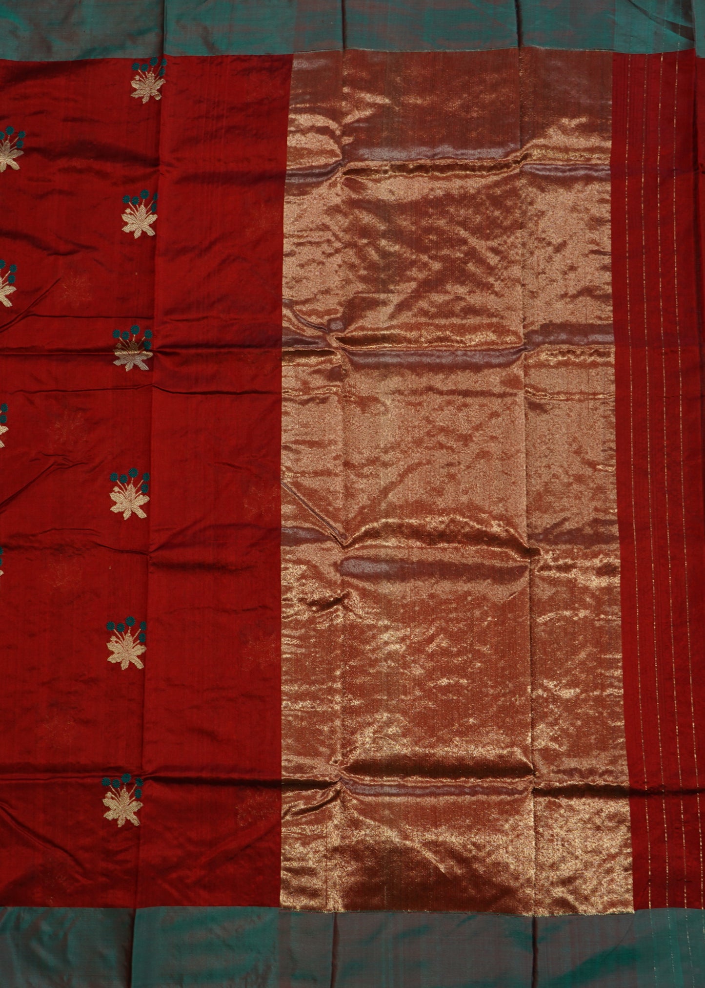 Maroon Chanderi Pure Silk Handloom Saree