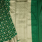 Green Chanderi All Over Zari Siver Zari Border Pure Silk Handloom Saree